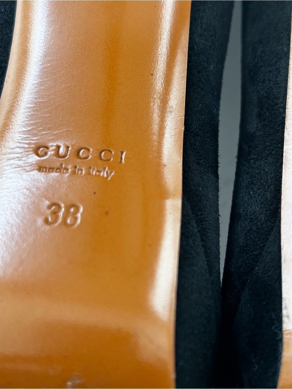 Gucci heels/pumps black suede size 38 - Picture 13 of 16